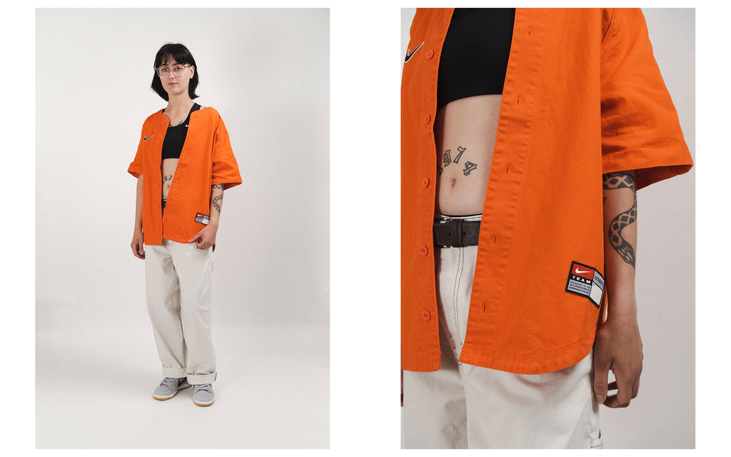 Nike SB x MLB Skate Baseball Jersey Team Orange