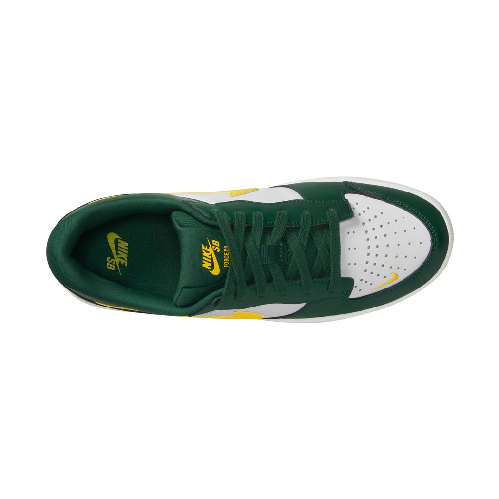 Nike SB Force 58 Shoes - Gorge Green / Tour Yellow - White