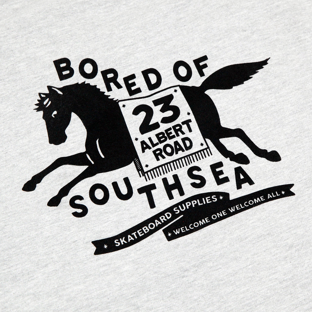 Bored of Southsea Horse Sweatshirt - Heather Grey - closeup2