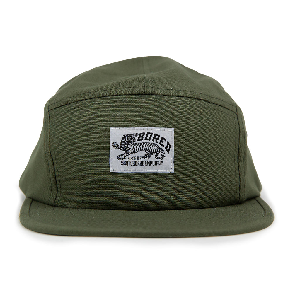 Bored of Southsea Daily Use 5 Panel Cap - Olive