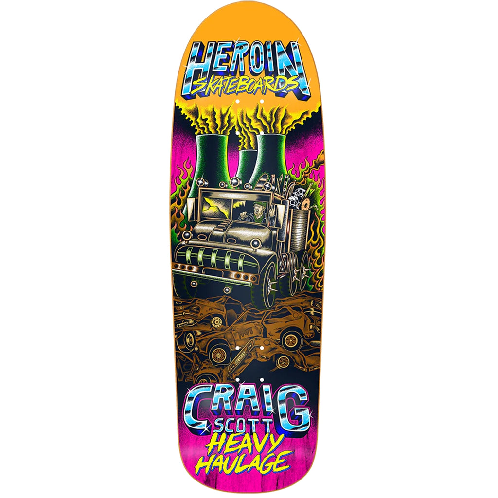 Heroin Skateboards Craig Questions Heavy Haulage Skateboard deck 9.5"
