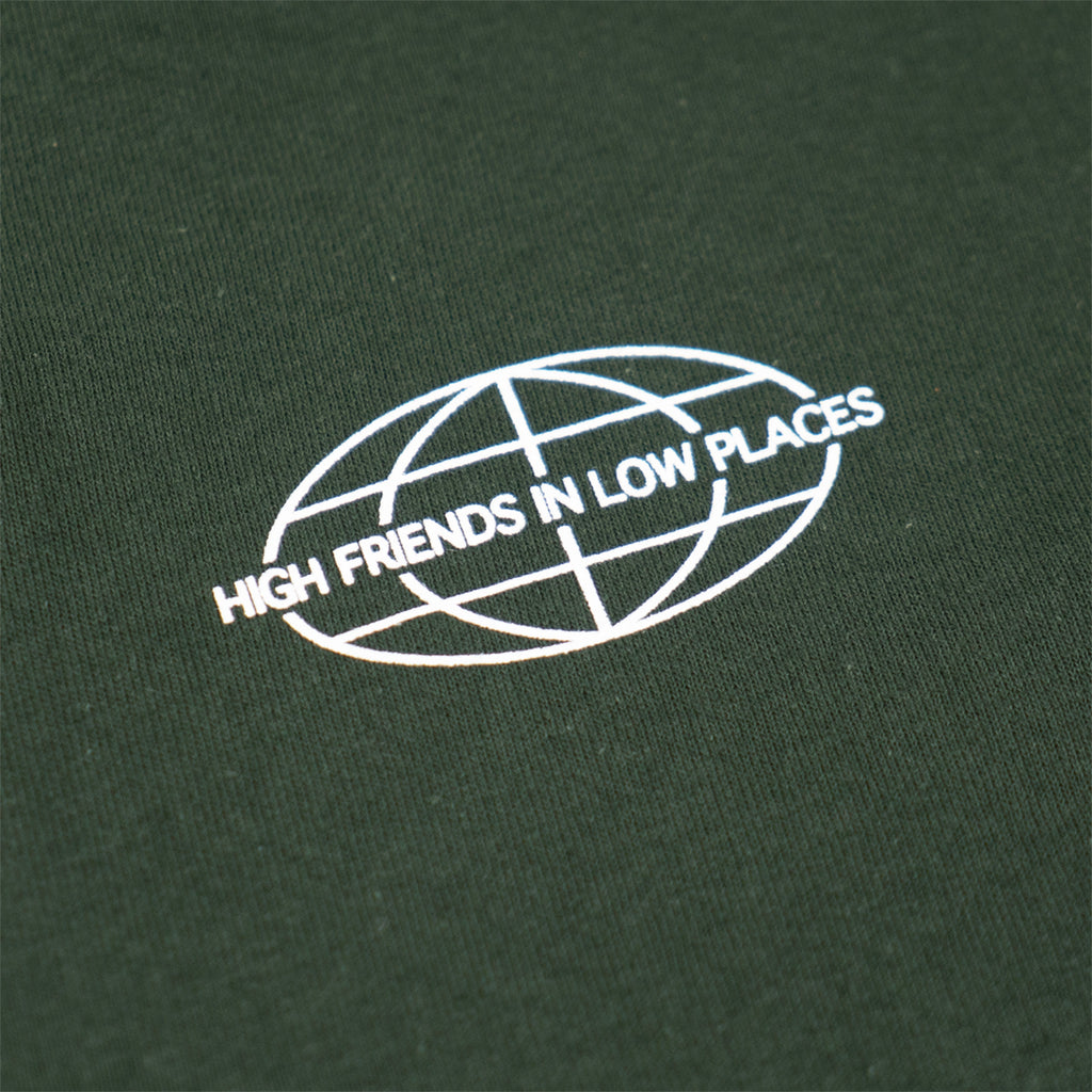 Bored of Southsea High Friends L/S T Shirt - Forest Green