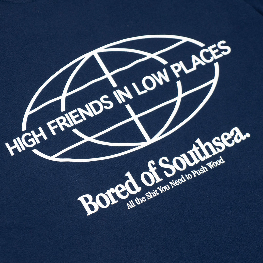 Bored of Southsea High Friends T Shirt - Navy