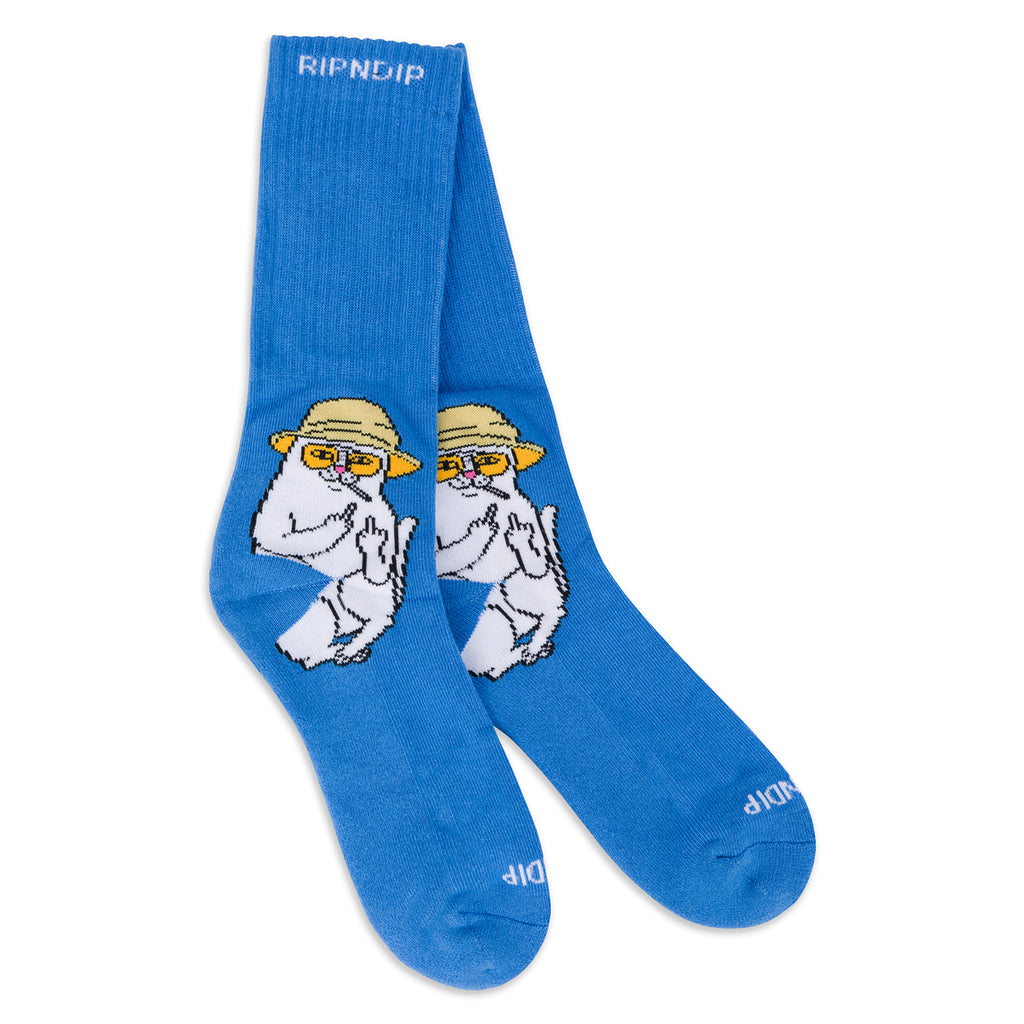RIPNDIP Nermal S Thompson Socks - Light Blue