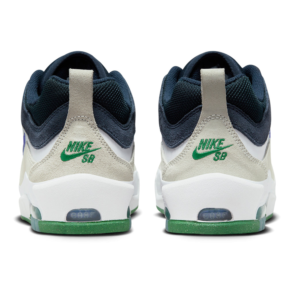 Nike SB Air Max Ishod Shoes - White / Persian Violet - Obsidian - Pine Green