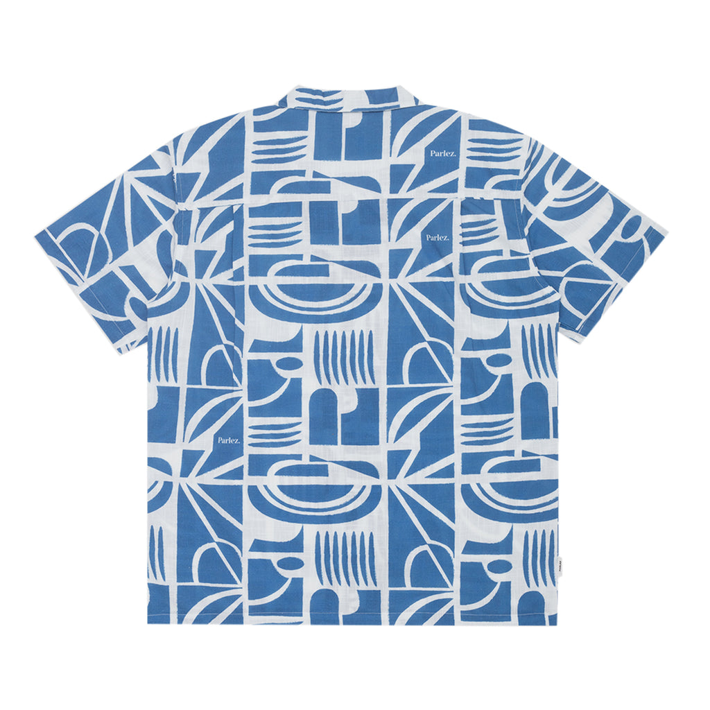 Parlez Link Cuban S/S Shirt - Ocean Blue - back