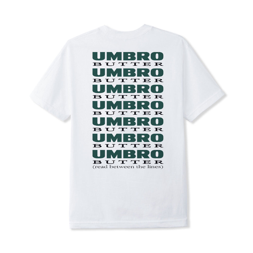 Umbro Lines T Shirt in White by Butter Goods Bored of Southsea