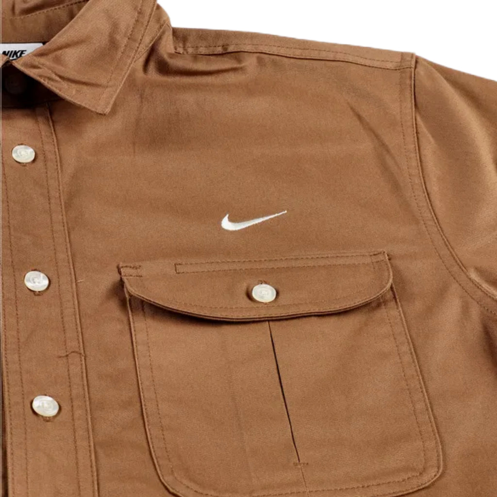 Nike SB S/S Tanglin Button Up Shirt - Ale Brown / Coconut Milk