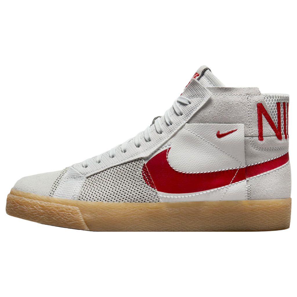 Nike SB Zoom Blazer Mid Premium Shoes in Summit White / University Red - photgraph 3