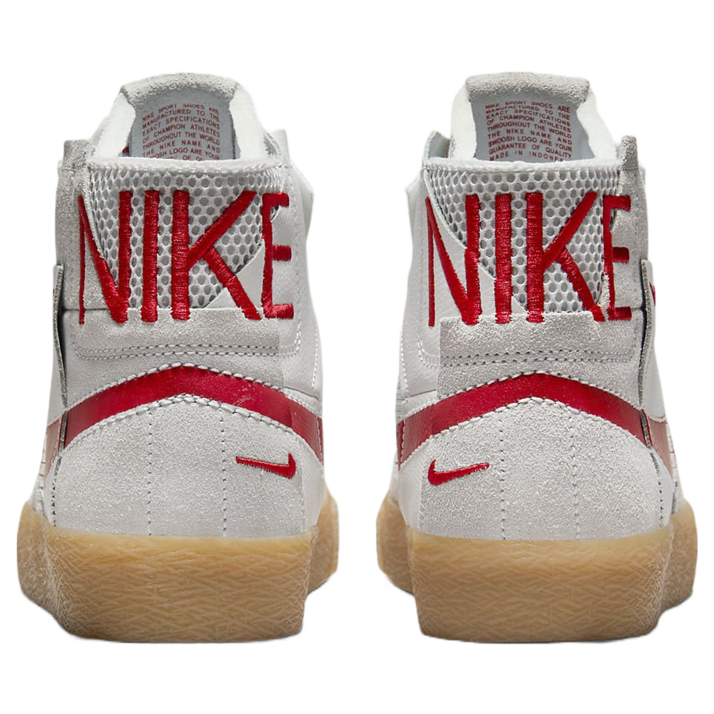 Nike SB Zoom Blazer Mid Premium Shoes in Summit White / University Red - photgraph 4