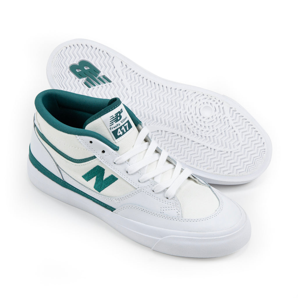 New Balance Numeric 'Franky Villani' NM417 Shoes - White / Vintage Teal