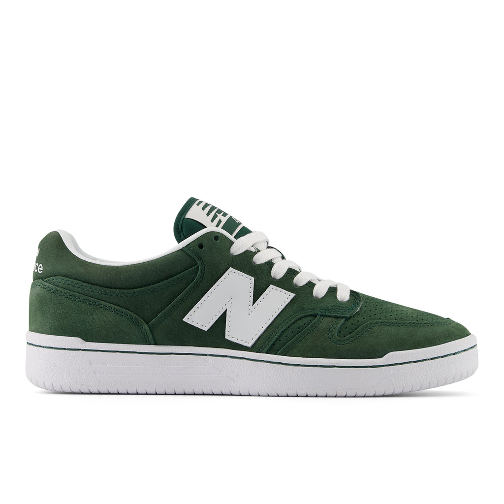 New Balance Numeric NM480 Shoes - Forest Green / White - main