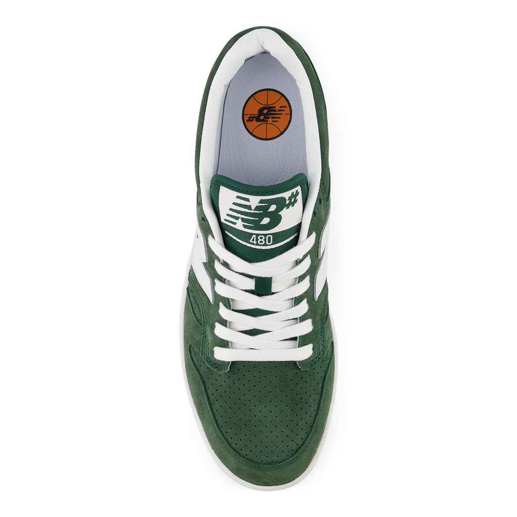 New Balance Numeric NM480 Shoes - Forest Green / White