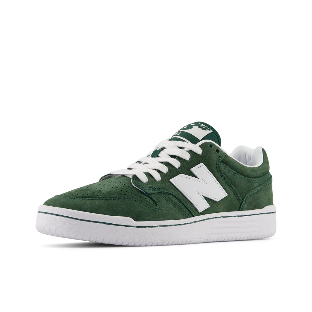New Balance Numeric NM480 Shoes - Forest Green / White