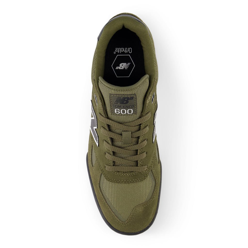 New Balance Numeric NM600 Tom Knox Shoes - Olive - top