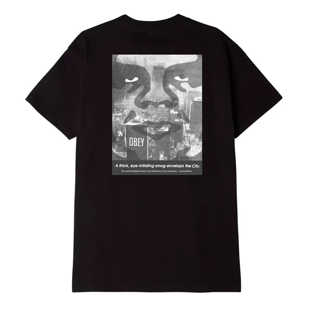 Obey NYC Smog T Shirt - Black