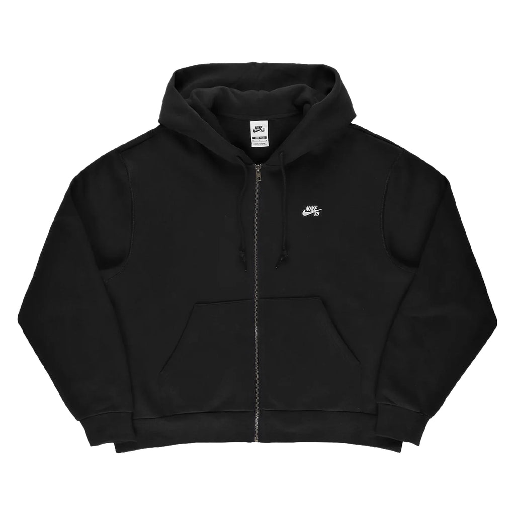 Full Zip Up Hoodie in Black by Nike SB Bored of Southsea