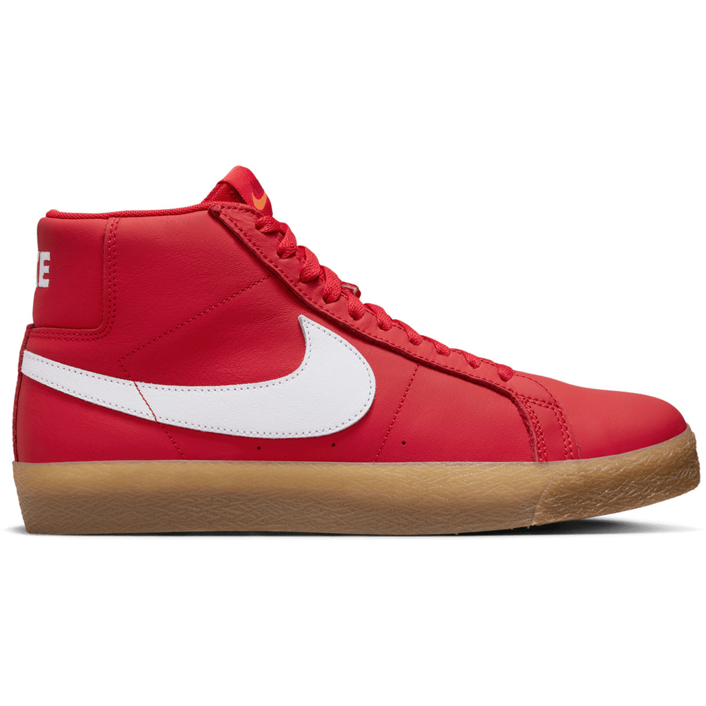 Nike SB Orange Label Zoom Blazer Mid Shoes -  University Red / White - White - main