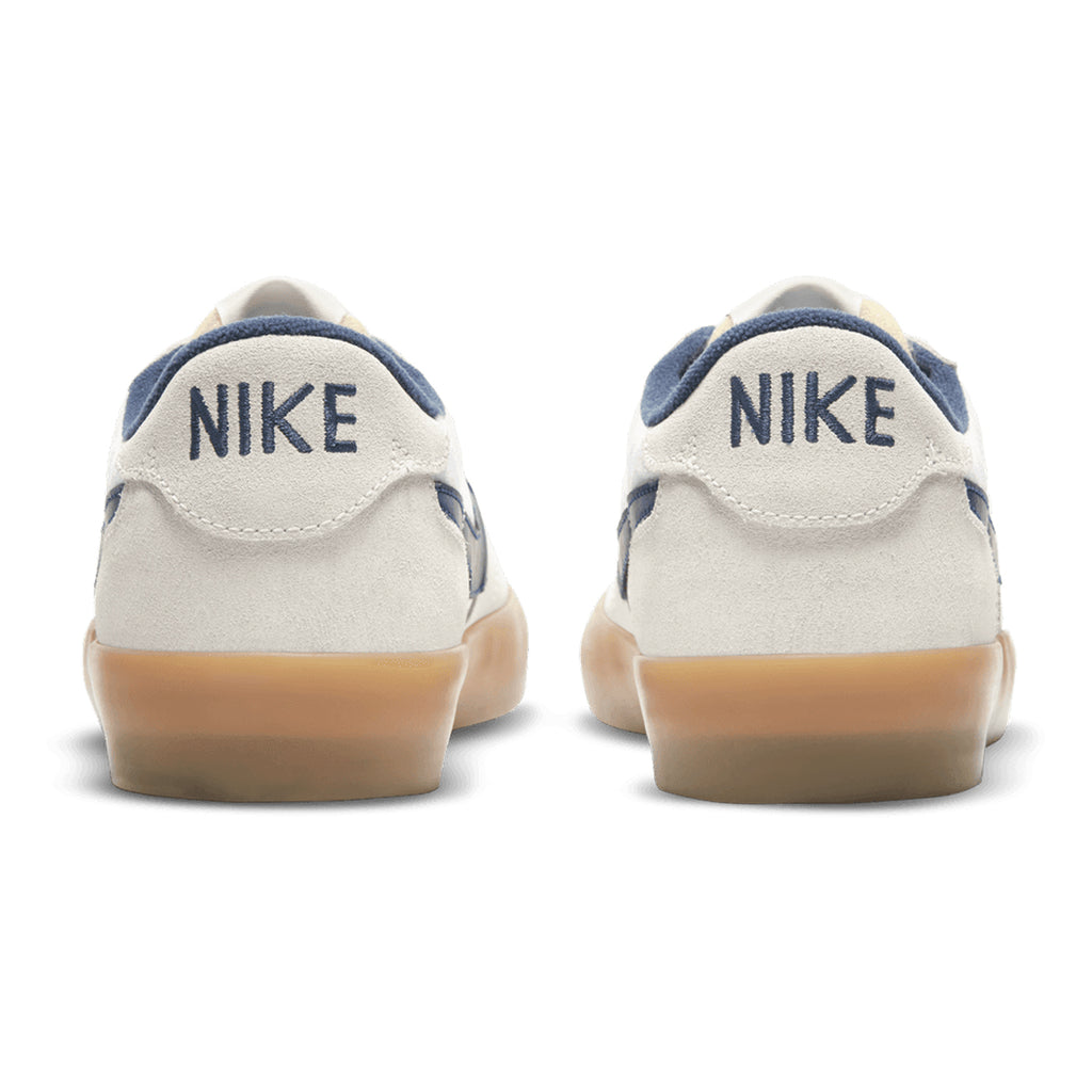Nike SB Heritage Vulc Shoes - Summit White / Navy - White - Gum Light Brown - back