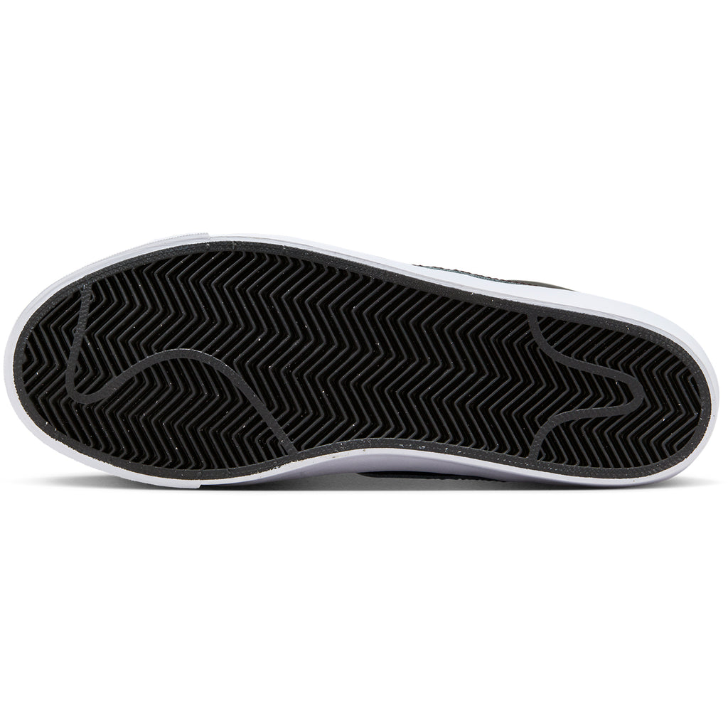 Nike SB Zoom Blazer Mid Pro GT Shoes - Black / Metallic Silver - University Red - sole