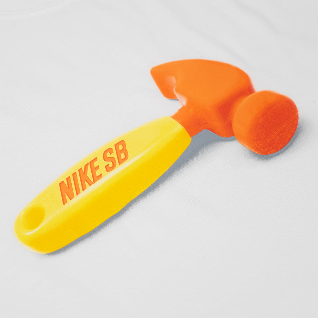 Nike SB Toy Hammer T Shirt - White - closeup