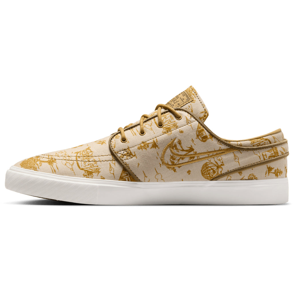 Zoom Janoski OG Shoes in Sesame Flat Gold Bronzine Sail by Nike SB Bored of Southsea