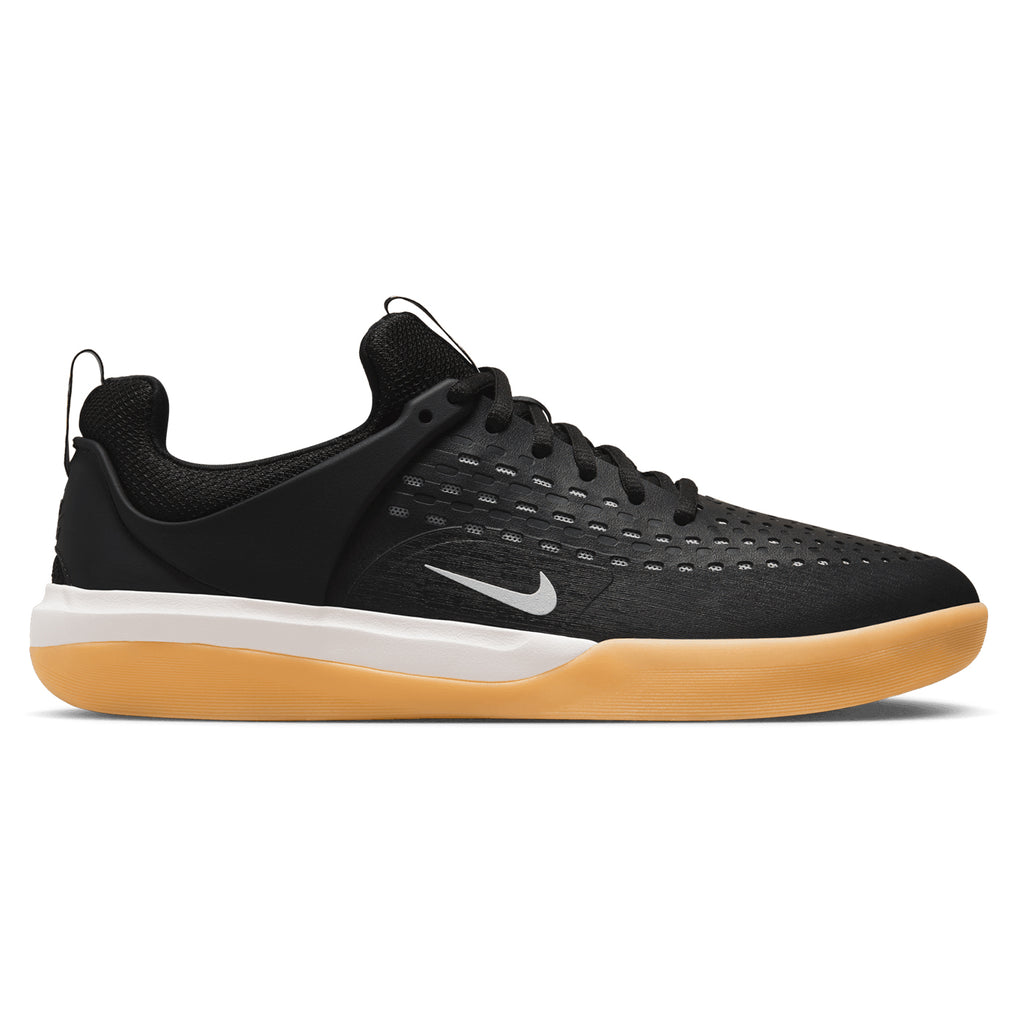 Nike SB Nyjah 3 Shoes - Black / White - White - main