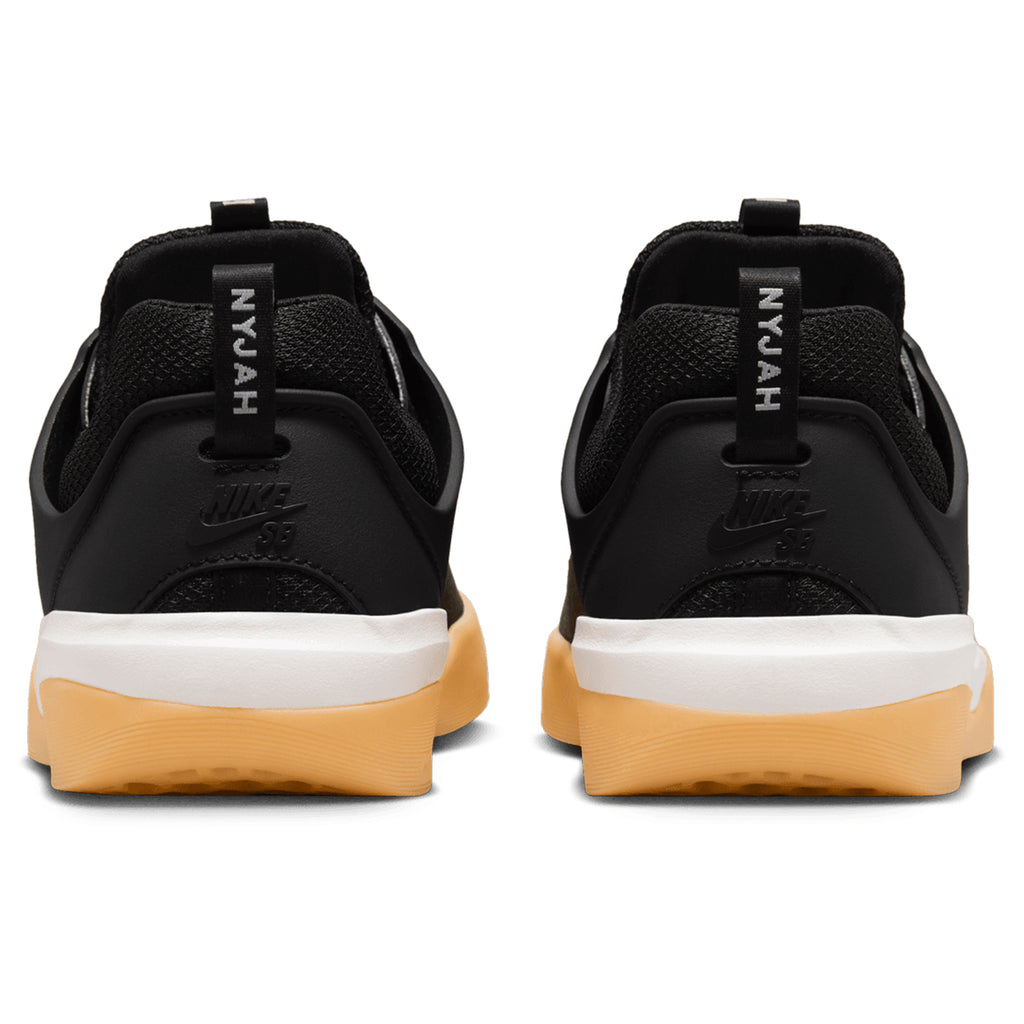 Nike SB Nyjah 3 Shoes - Black / White - White - back
