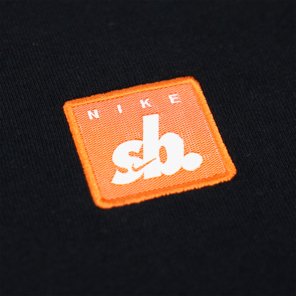 Nike SB Patch T Shirt - Black - closeup