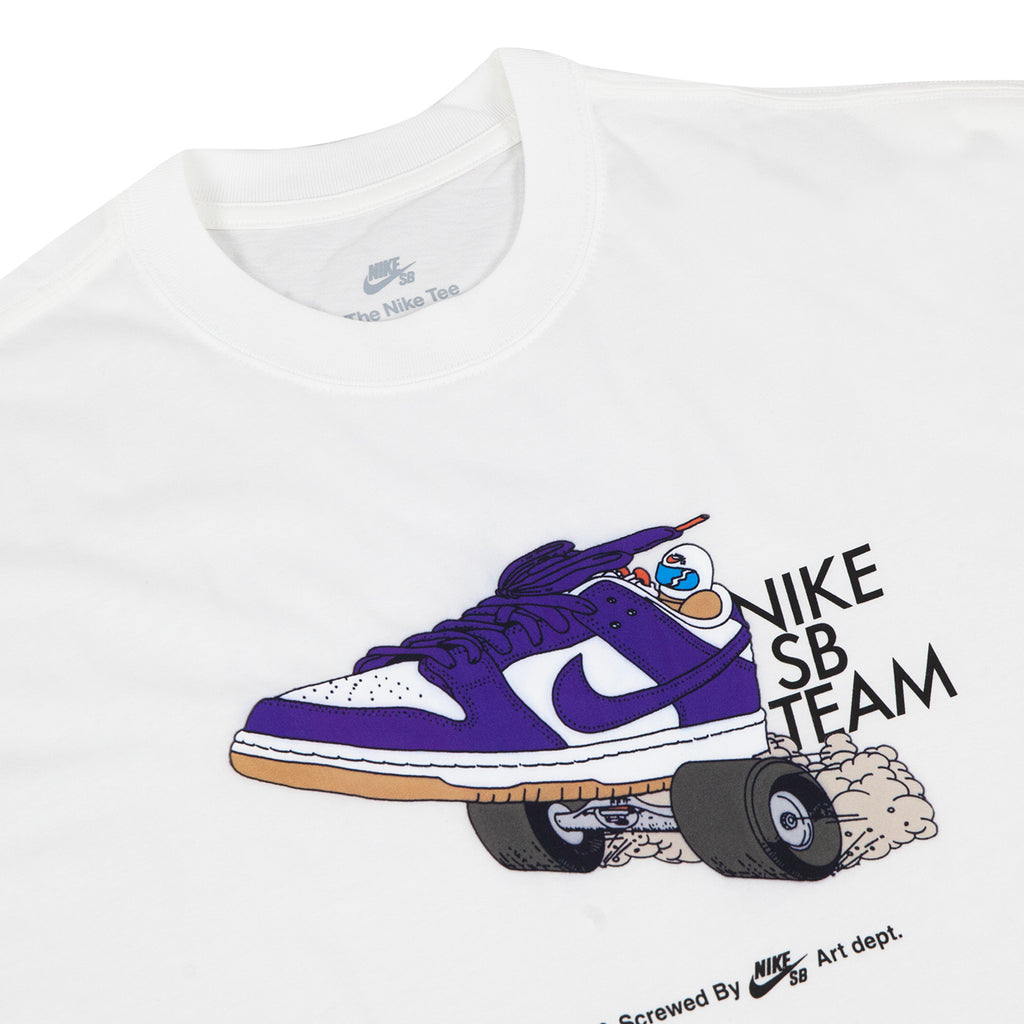 Nike SB Dunk Team T Shirt - White - front