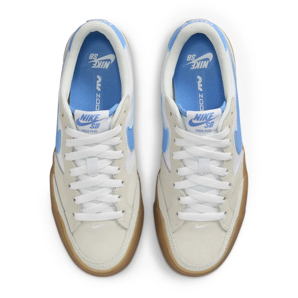 Nike SB Pogo Shoes - Summit White / University Blue - White - top