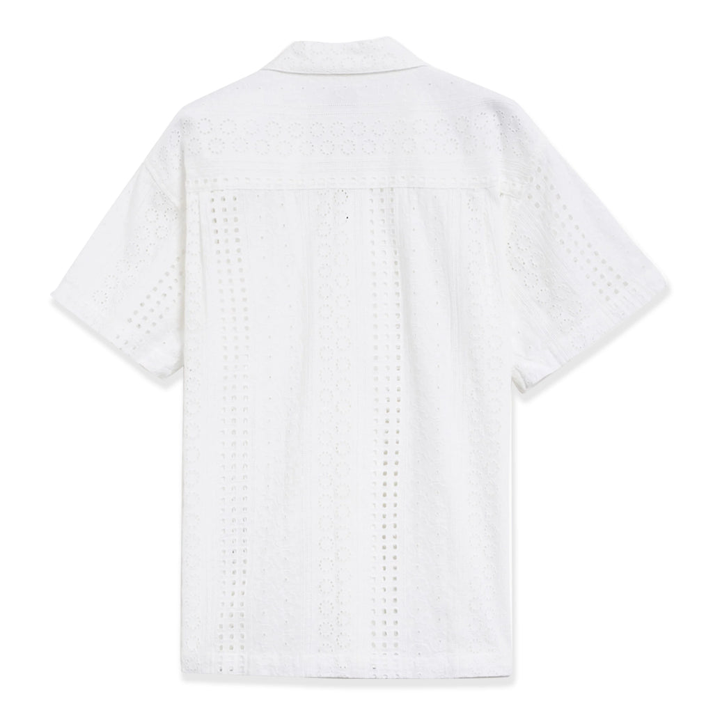 Obey Sunday Woven S/S Shirt - White - back