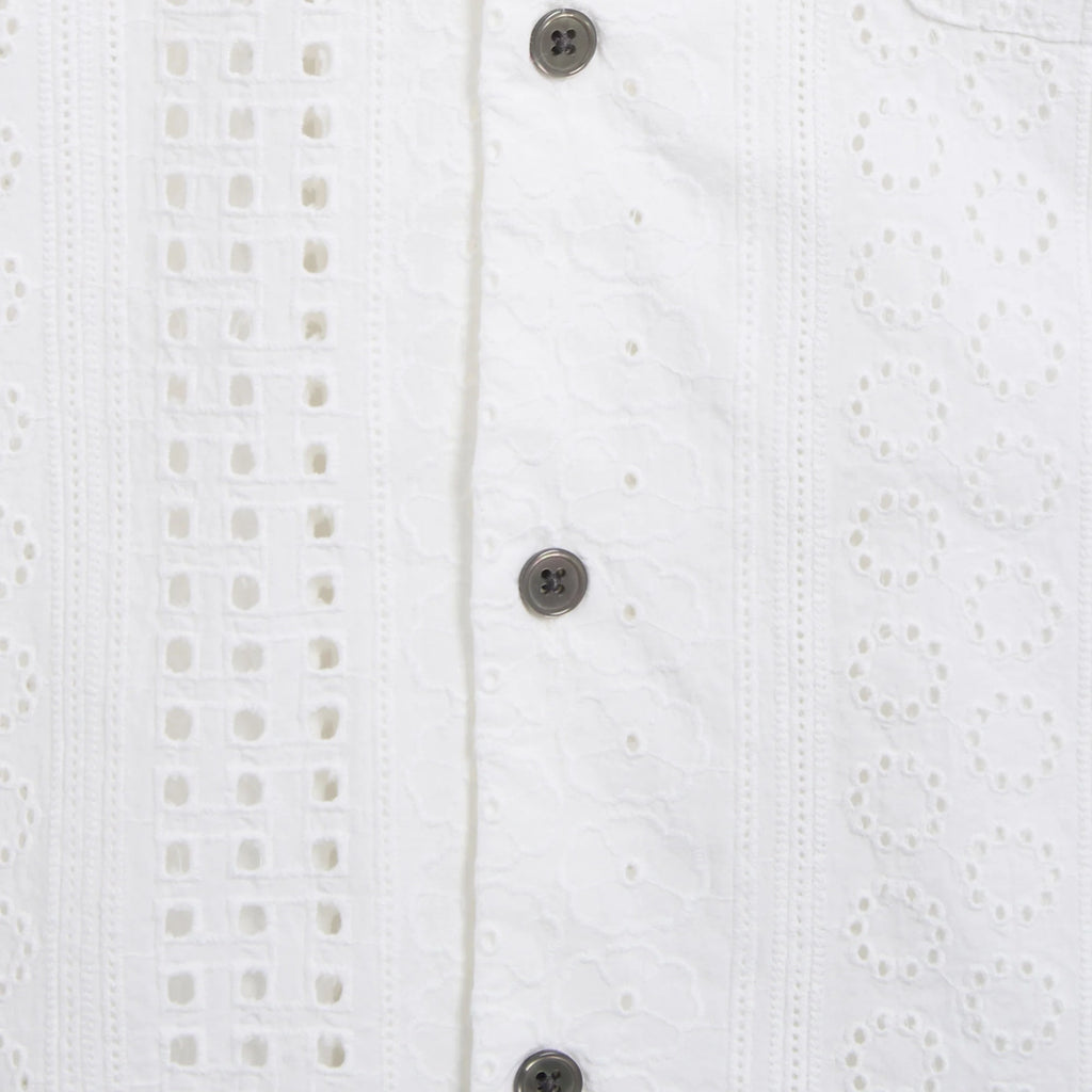 Obey Sunday Woven S/S Shirt - White - button