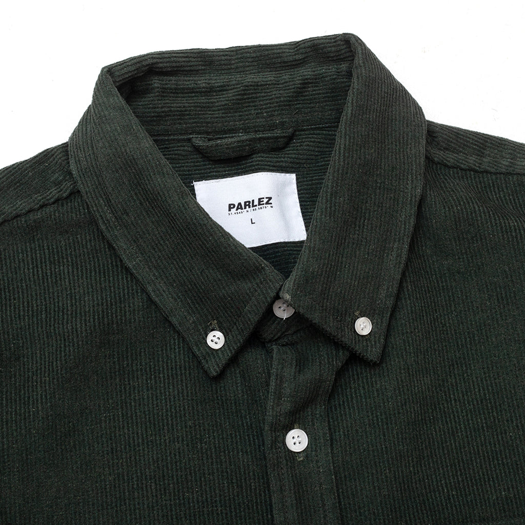 Parlez Quest Cord Shirt - Army Green
