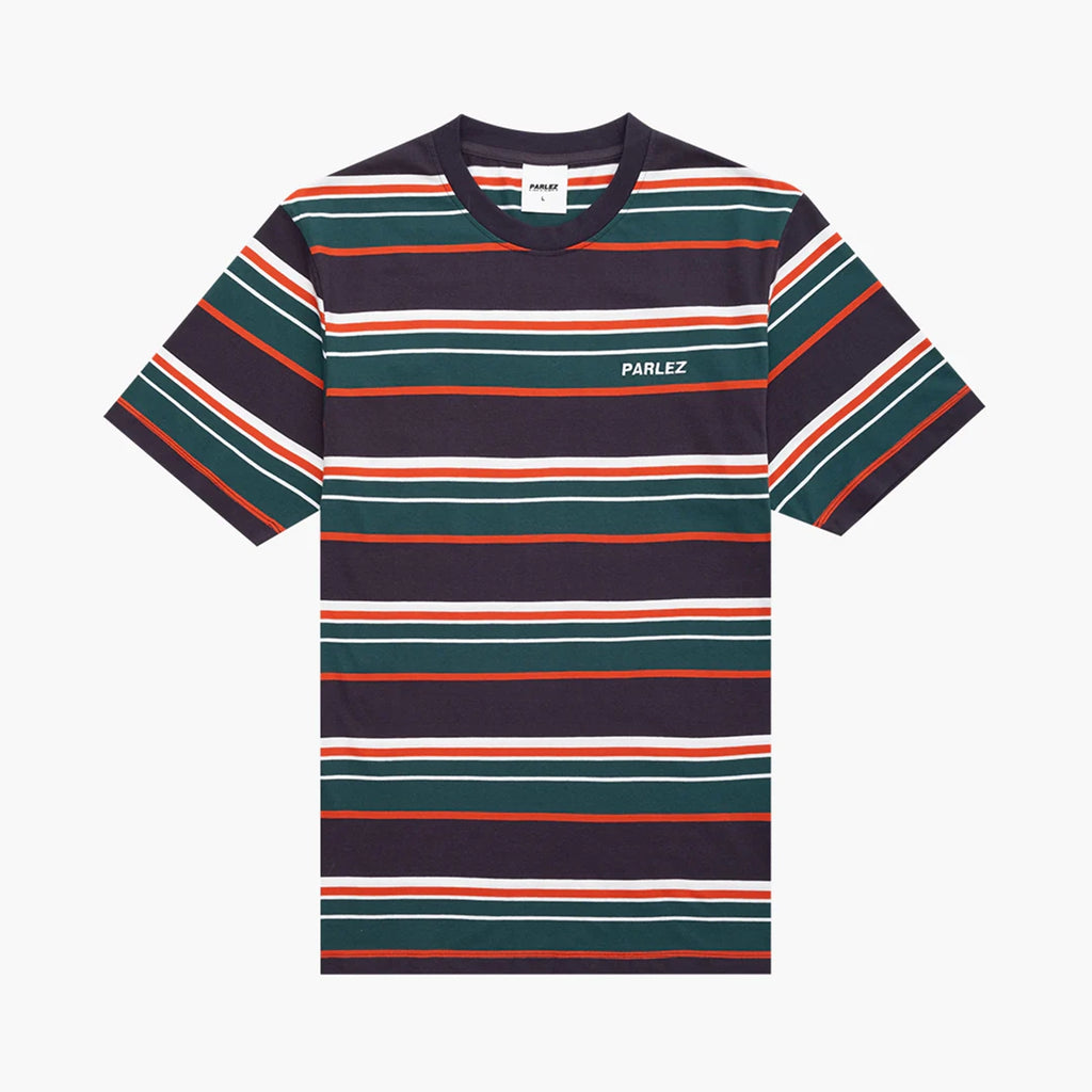 Parlez Elche Stripe T Shirt - Navy - main
