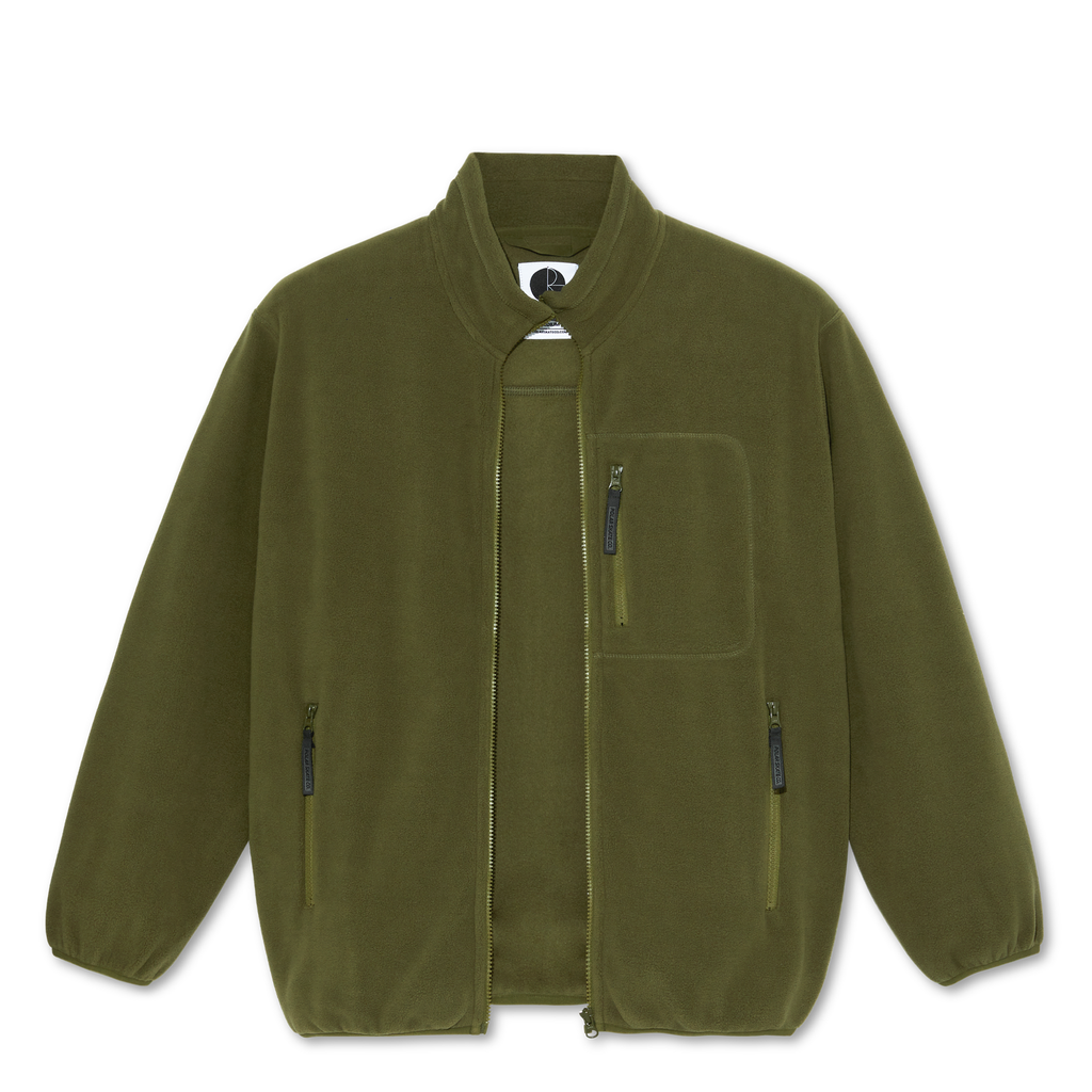 Polar Skate Co Basic Fleece Jacket - Army Green