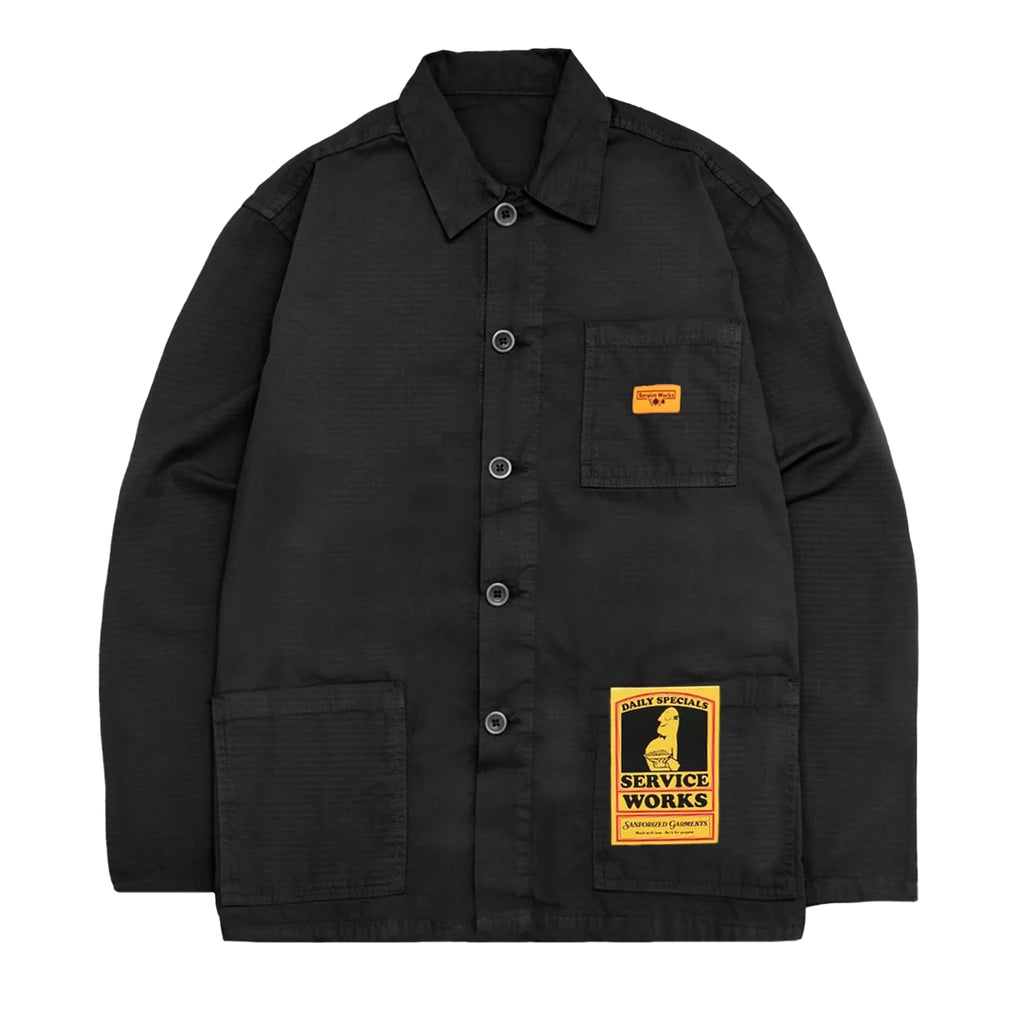 Service Works Ripstop Coverall Jacket - Black
