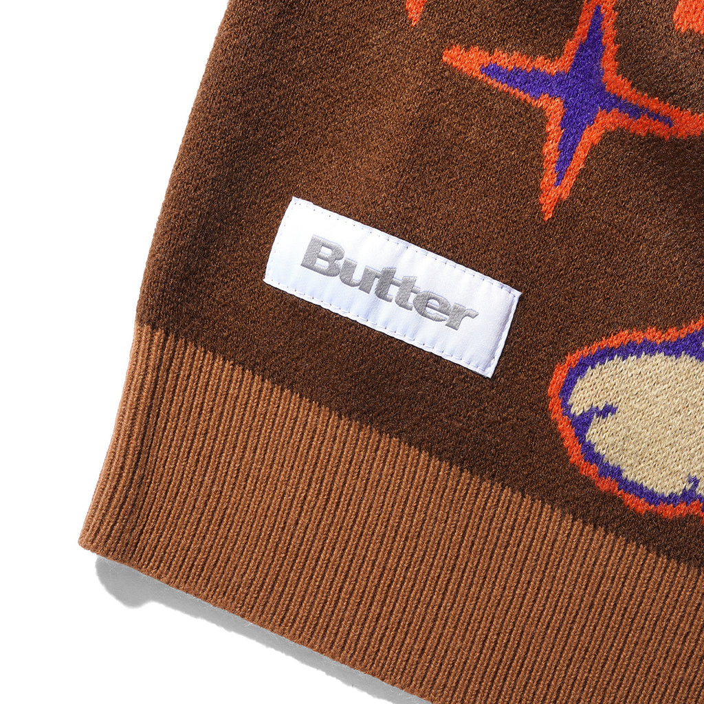 Butter Goods x Disney Starry Skies Knitted Vest - Brown - label