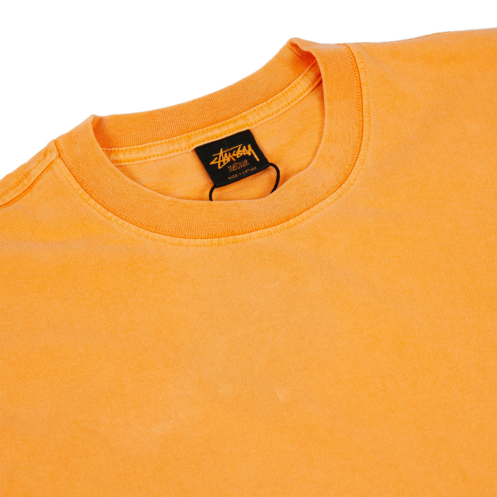 Stussy Pigment Dyed  Crew T Shirt - Orange