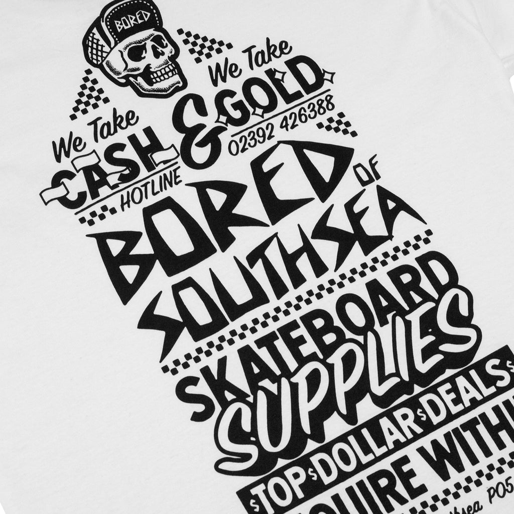Bored of Southsea We Take Gold T Shirt - White