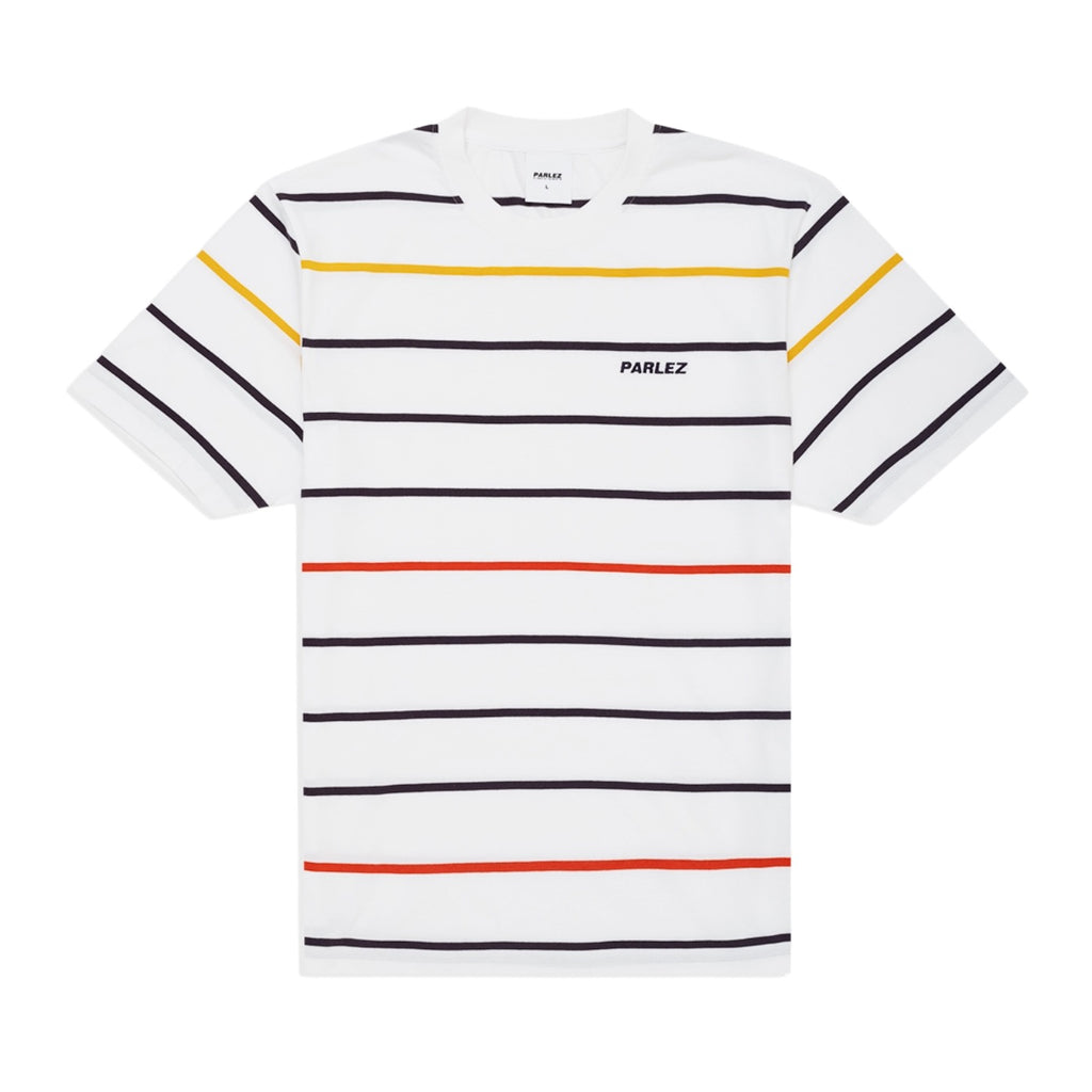 Parlez Element Stripe T Shirt - White
