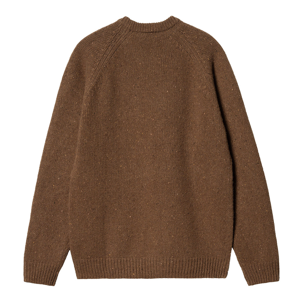 Carhartt WIP Anglistic Sweater - Speckled Tamarind - back