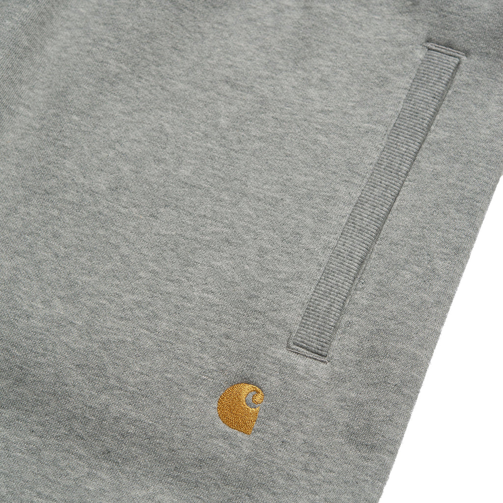 Carhartt WIP Chase Sweat Pant - Heather Grey / Gold