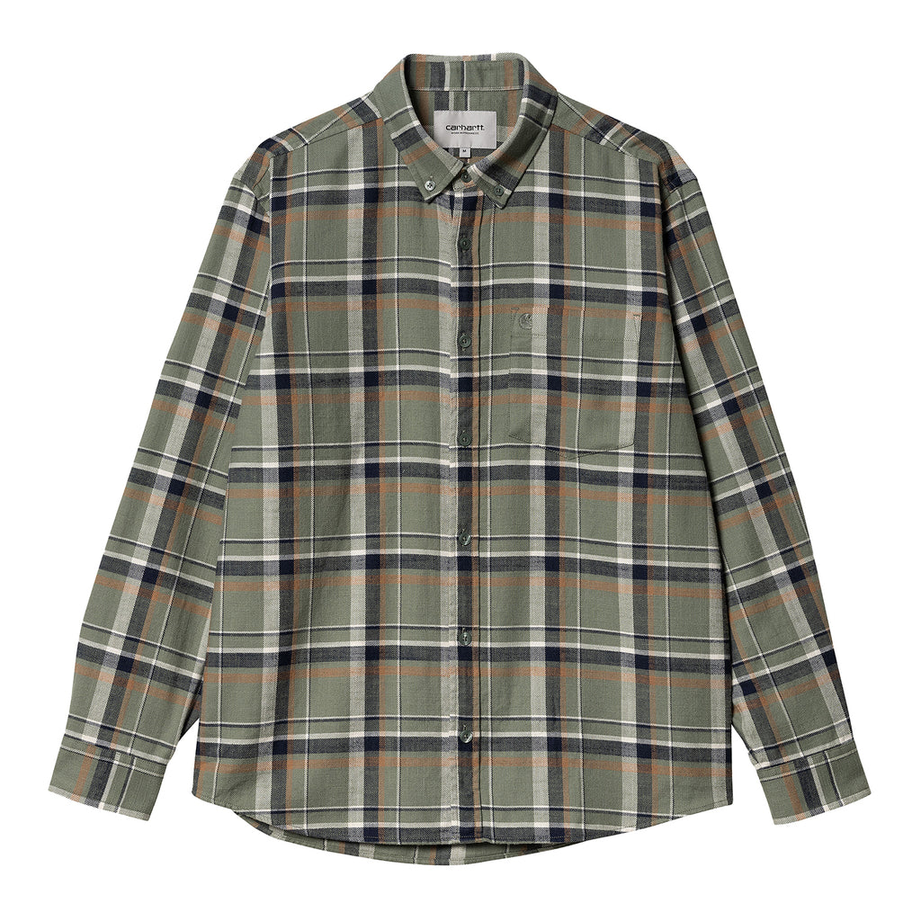 Carhartt WIP L/S Swenson Check Shirt - Park - front