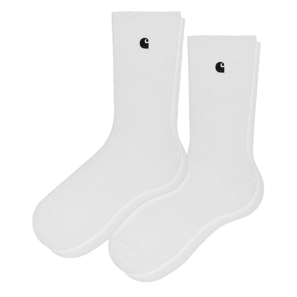 Carhartt WIP Madison Pack Socks - White / Black - main
