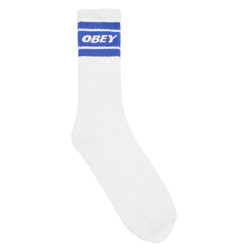 Obey Clothing Cooper Socks - White / Surf Blue