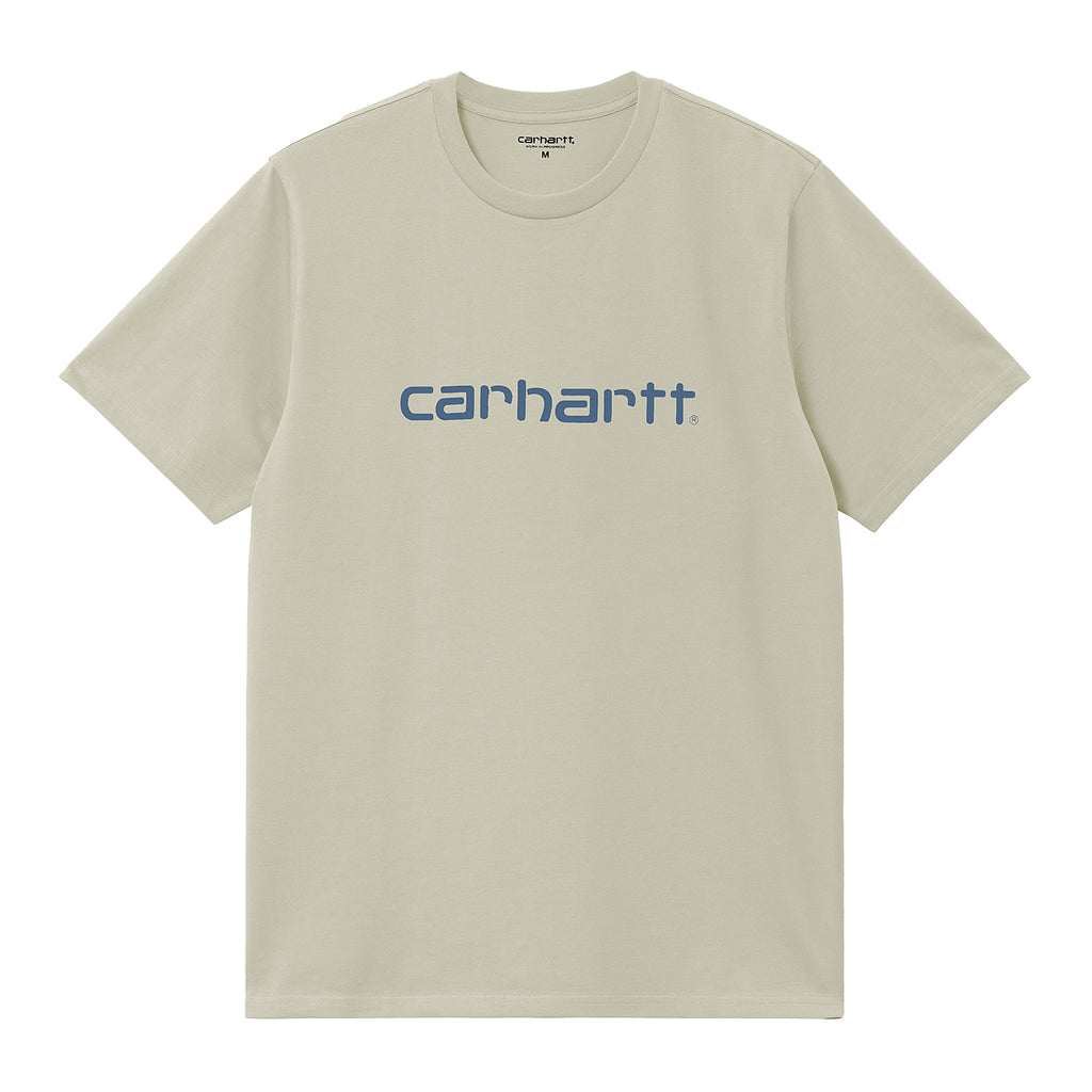 Carhartt WIP Script T Shirt - Beryl / Sorrent - front