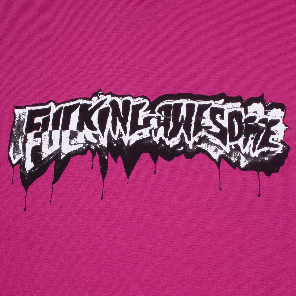 Dill Cut Up Logo Hoodie in Magenta by Fucking Awesome Bored of Southsea