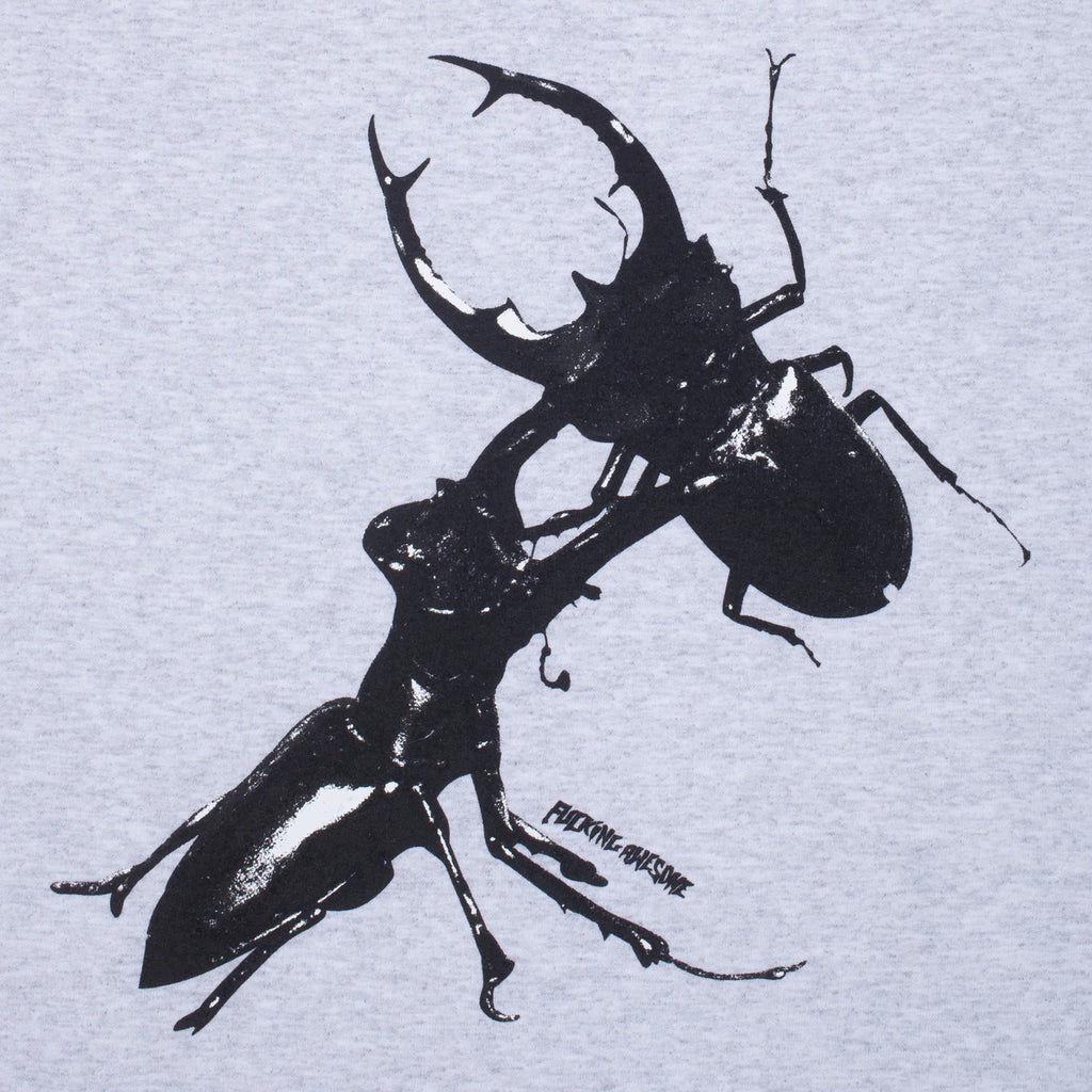Fucking Awesome Beetle Battle Crewneck Sweatshirt - Heather Grey