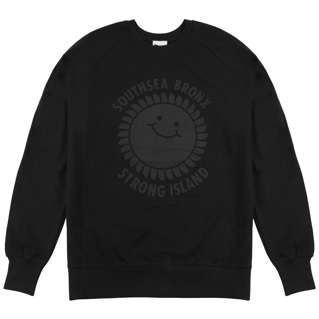 Southsea Bronx Strong Island Sweatshirt in Black on Black